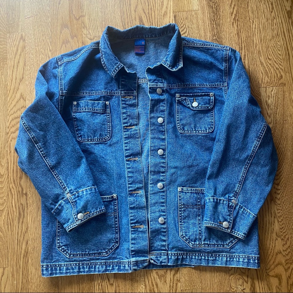 Oversized Vintage Denim Jean Jacket